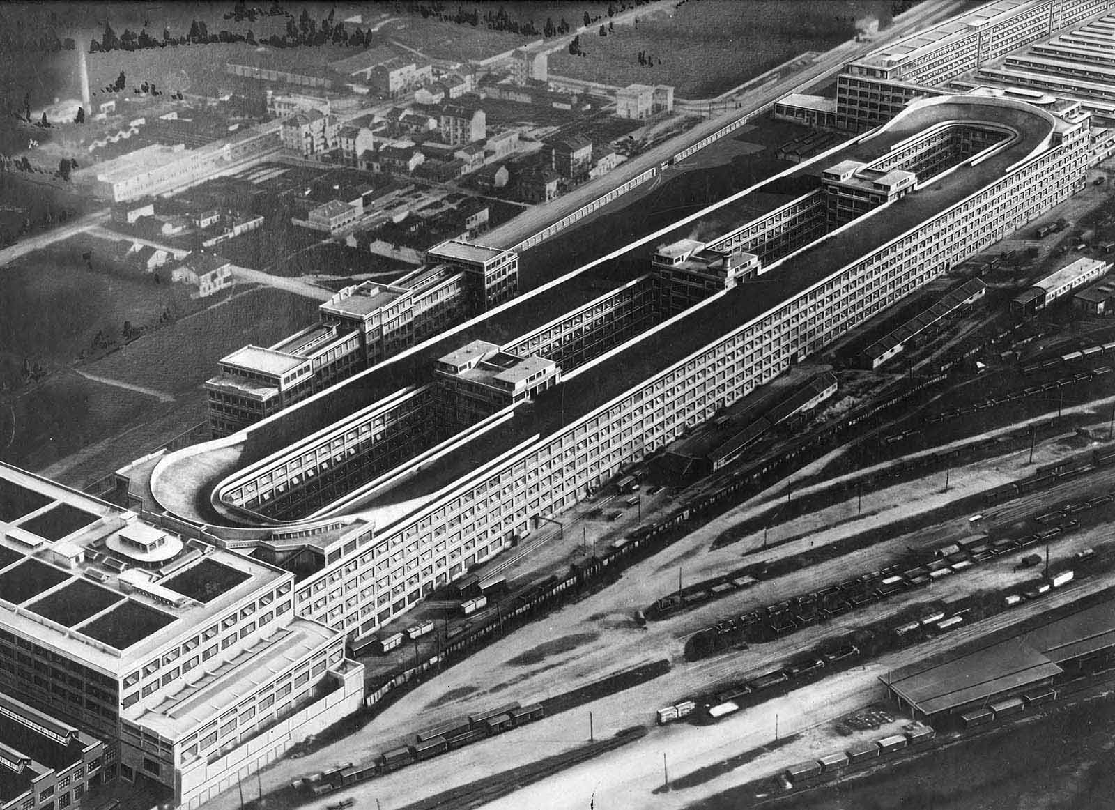 Lingotto factory, 1923